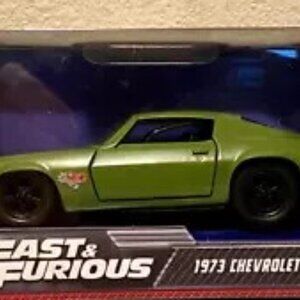 Fast & Furious 1973 Chevrolet Camaro Jada Toys Green 1:32 Die-cast Car NIP 2022